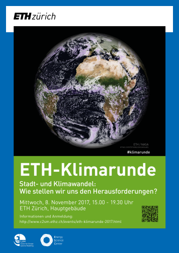 Enlarged view: Flyer ETH Klimarunde 2017